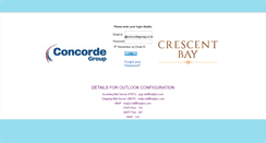 Desktop Screenshot of mail.concordegroup.co.in